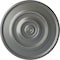 Ekena Millwork Dylar Ceiling Medallion (Fits Canopies up to 6 1/4"), Hand-Painted Silver, 30"OD x 2 1/4"P CM30DYSLS - alternate 1
